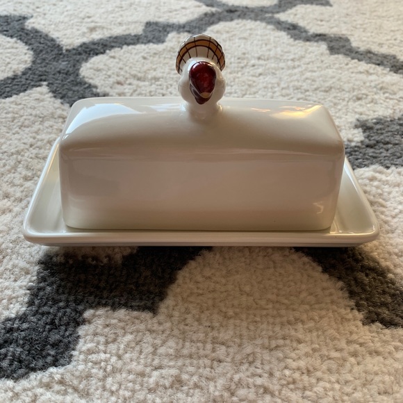 Pottery Barn Kitchen Pottery Barn Gobble Butter Dish Poshmark
